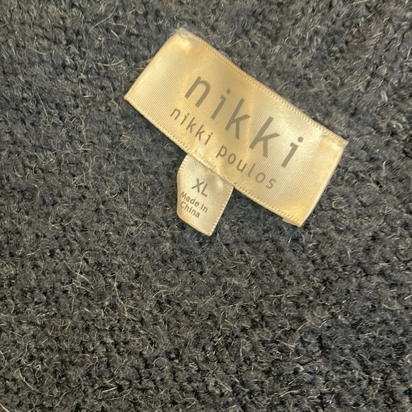 Navy Nikki Textured Knit Long Sleeveless Cardigan Snuggle Worthy size XL - Picture 11 of 11